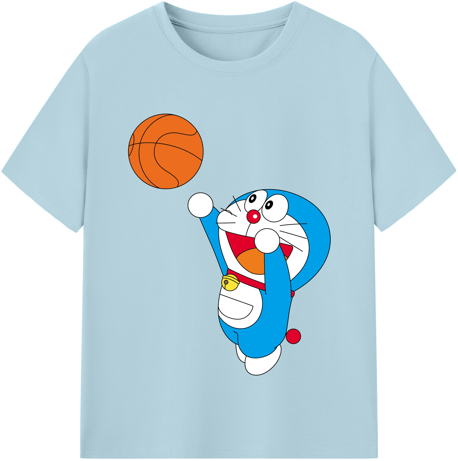 （画像用） ドラえもん Doraemon 綿100％半袖Tシャツ（フロントプリント）